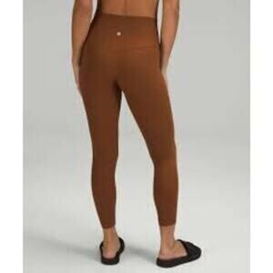lululemon Align™ High-Rise Ribbed Pant 25" - Roasted Brown - Size 6